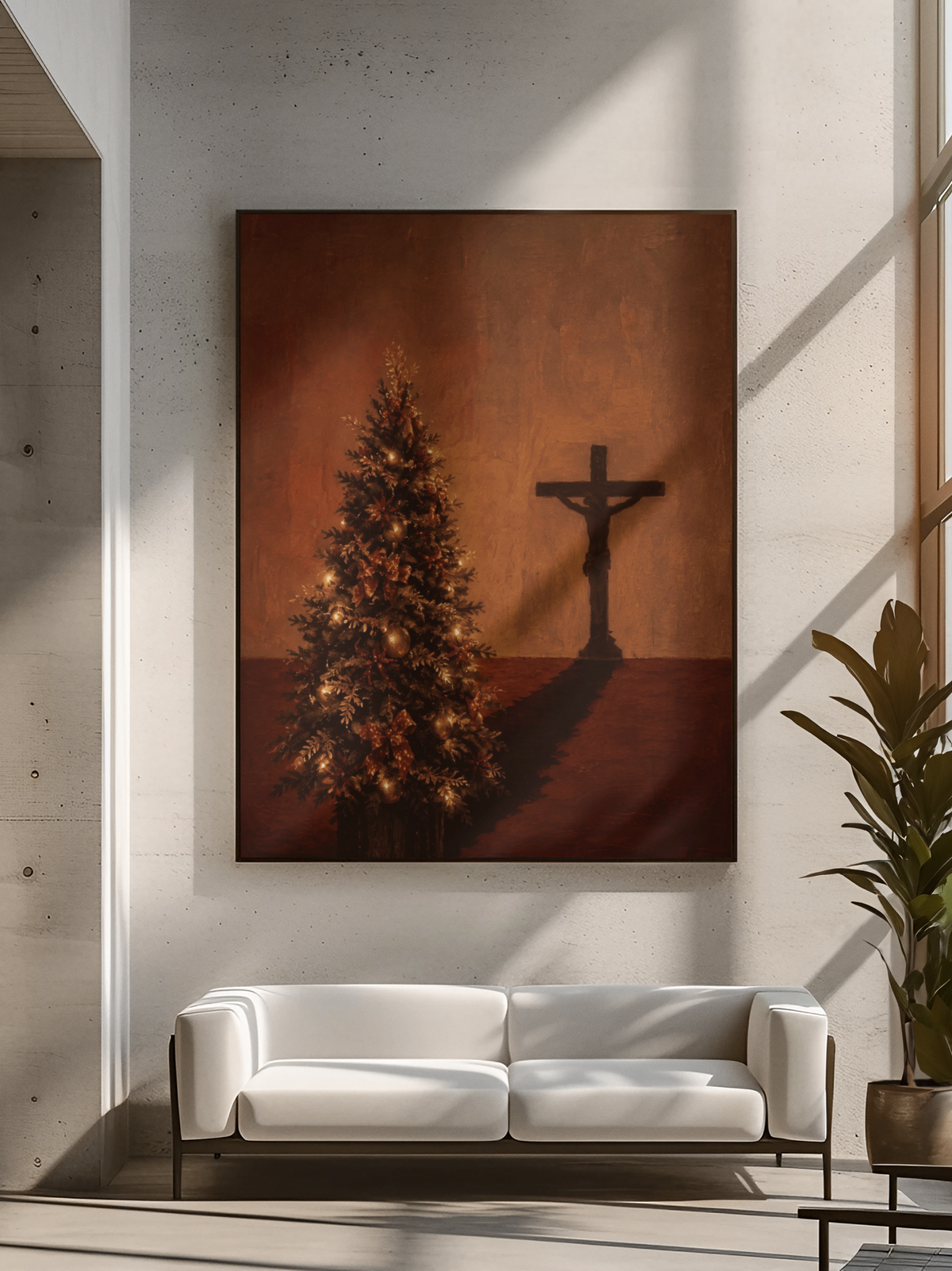 THE GIFT — Christmas Cross Canvas | Covenant Canvas Co.