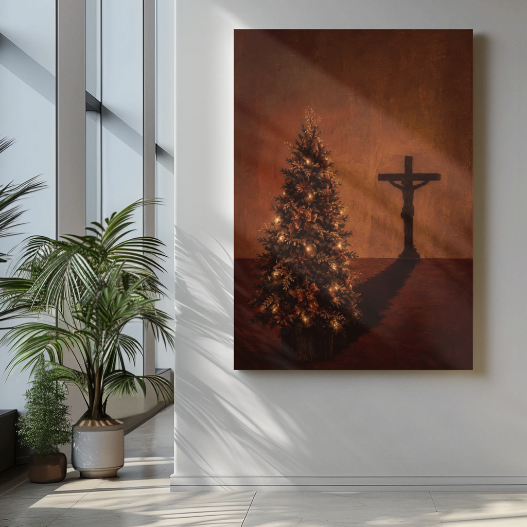 THE GIFT — Christmas Cross Canvas | Covenant Canvas Co.